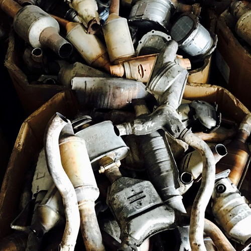 Image of scrap Catalytic Converters in a pile
